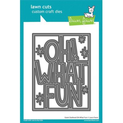 Lawn Fawn Lawn Cuts - Giant Outlined Oh What Fun